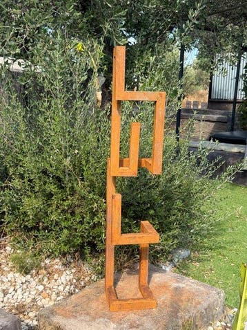 Ana Lucia B.M - Sculpture Corten - XXL - NO Reserve, Antiek en Kunst