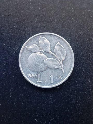 Italië, Republiek 1 Lira 1950 + 10 Lire 1949/1950 (Zonder