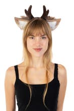 Haarband Luxe Hert Gewei Oortjes Grijs Wit Rendier Diadeem E, Vêtements | Femmes, Ophalen of Verzenden