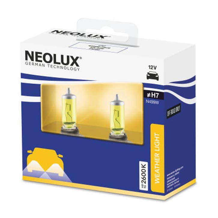 Neolux H7 Halogeen Lamp Geel 12V 55W PX26d 2 Stuks, Autos : Pièces & Accessoires, Éclairage, Enlèvement ou Envoi