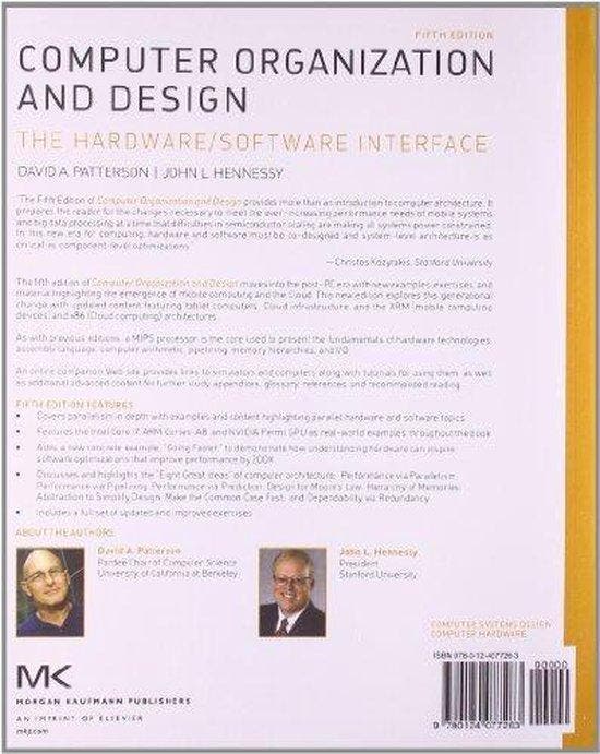 Computer Organization and Design MIPS Edition 9780124077263, Boeken, Taal | Engels, Zo goed als nieuw, Verzenden