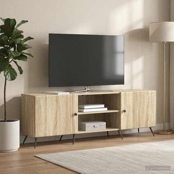 vidaXL TV Kast 150 x 31 x 50 cm Sonoma Eiken Bewerkt hout, Huis en Inrichting, Verzenden, Nieuw