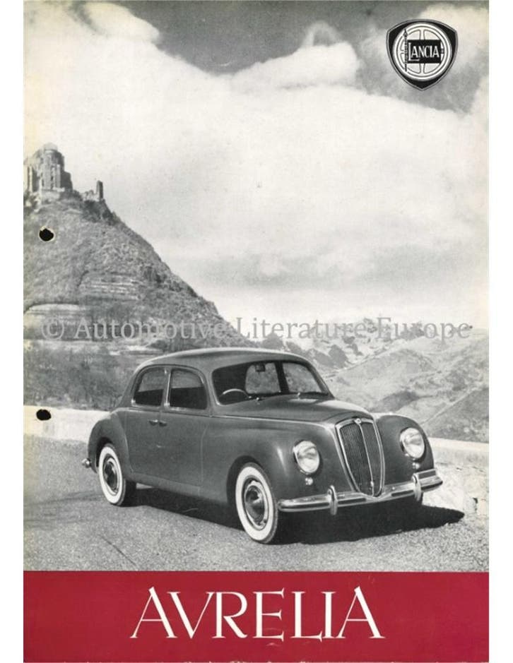 1952 LANCIA AURELIA BERLINA / COUPE LEAFLET ENGLISH, Boeken, Auto's | Folders en Tijdschriften, Ophalen of Verzenden