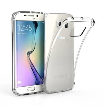 Samsung Galaxy S6 Edge Transparant Clear Case Cover Silicone, Télécoms, Verzenden