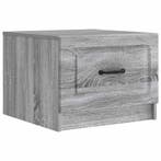 vidaXL Salontafel met lade Grijs sonoma 49 x 50 x 37 cm, Verzenden, Nieuw
