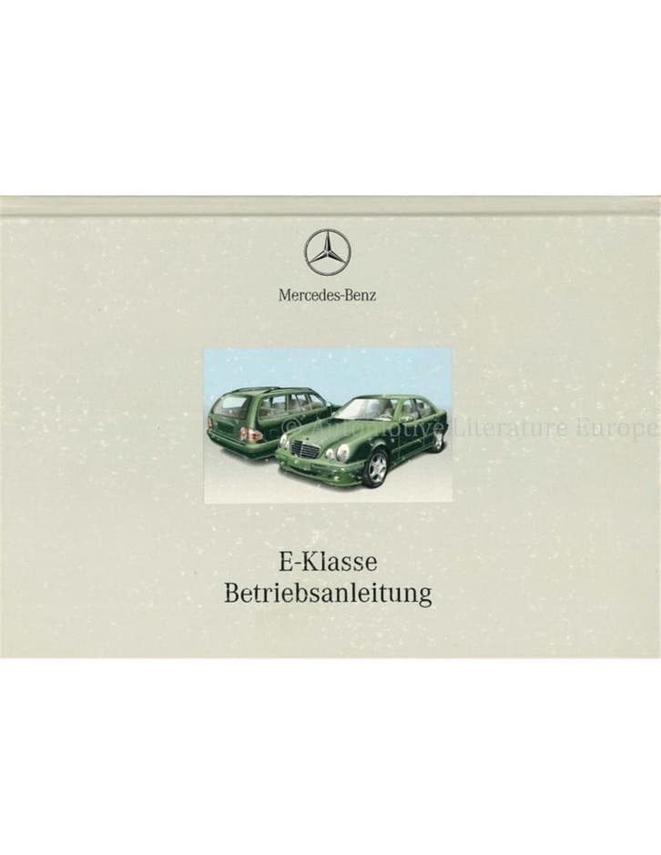 2000 MERCEDES BENZ E KLASSE HARDCOVER INSTRUCTIEBOEKJE DUITS, Autos : Divers, Modes d'emploi & Notices d'utilisation, Enlèvement ou Envoi