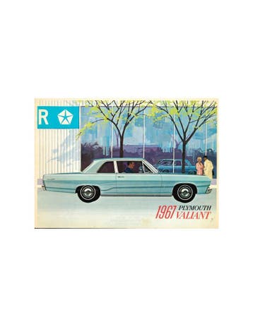 1967 PLYMOUTH VALIANT BROCHURE NEDERLANDS, Nieuw