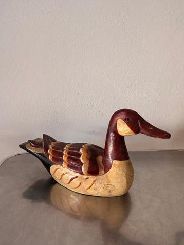 Lokeend - Hand-Carved Wooden Duck Decoy – Folk Art Hunting