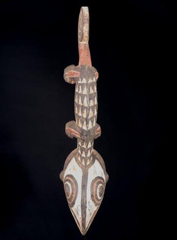 Masque de danse - Masque caméléon Gurunsi - 51 cm - Burkina
