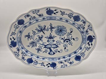 Meissen - Große Ovale Platte Zwiebelmuster, 1. Wahl - Schaal