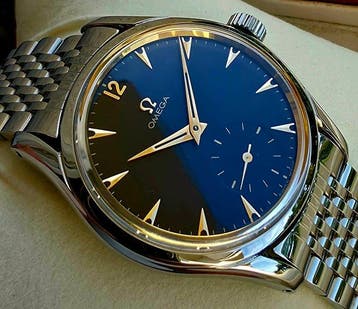 Omega - Jumbo - Black Gilt Dial - cal.266 - 1952 - Zonder