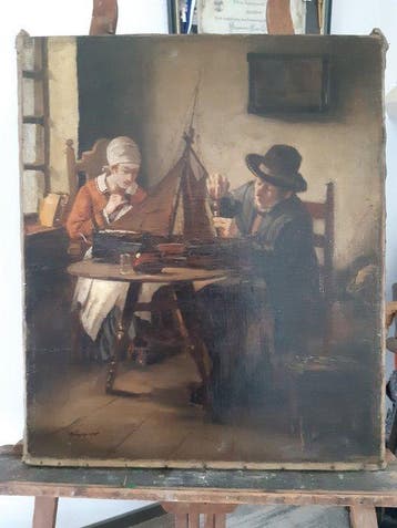 Hollandse School (XIX-XX) - De modelscheepsbouwer