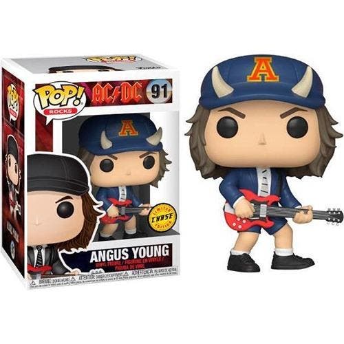 Funko Pop! AC/DC – Angus Young Devil Hat #91 Limited Chase, Collections, Jouets miniatures, Envoi