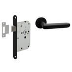 Deurbeslag set loopslot en deurklink Rinnovo zwart geveer..., Ophalen of Verzenden, Nieuw, Overige materialen, Klink of Kruk