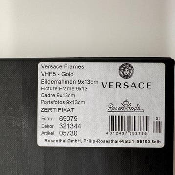 Rosenthal - Versace - Cadre photo- VHF5 - Cadre photo doré
