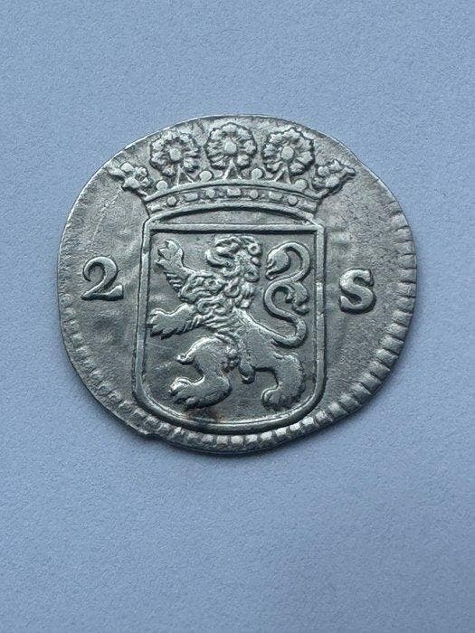 Nederland, Holland Wapenstuiver 1732/22 RR, Postzegels en Munten, Munten | Nederland