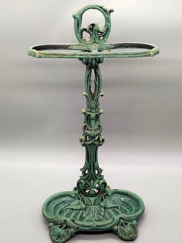 Paraplustandaard/rek - van gietijzer – Jugendstil-stijl met, Antiek en Kunst