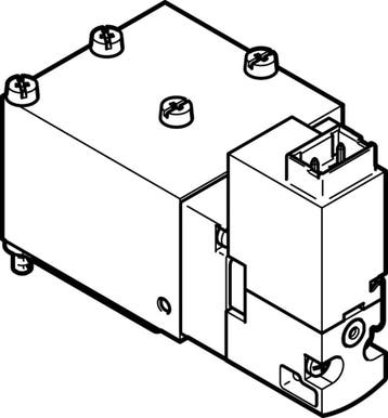 Festo 5/2 Monostable Air Électrovanne Montage Sur Embase, Verzenden