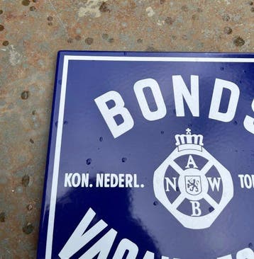 ANWB - BONDS Centre de Vacances - Enseigne en émail - Émail