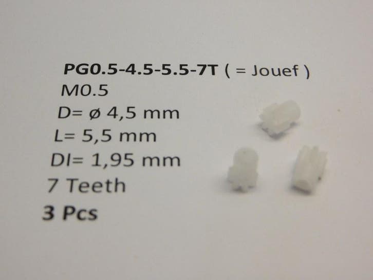 micromotor PG0.5-4.5-5.5-7T tandwiel, Hobby & Loisirs créatifs, Trains miniatures | HO, Envoi