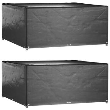 vidaXL Tuinmeubelhoezen 2 st 16 oogjes vierkant 205x205x90, Verzenden, Nieuw
