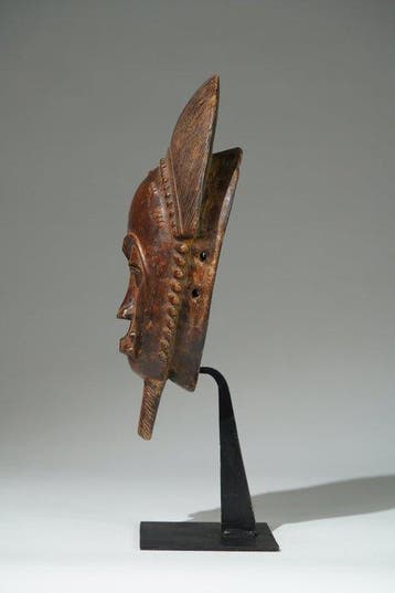 Een houten masker - Baule - Ivoorkust (Zonder minimumprijs)