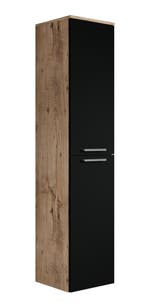 Badkamerkast Venus 30 x 30 x 160 cm Kastanje Eiken zwart, Doe-het-zelf en Bouw, Verzenden, Nieuw