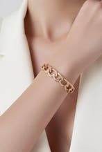 Bracelet - 18 carats Or rose, Bracelet à maillons en or