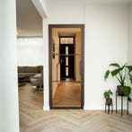 Stalen Binnendeur - Brons - 3 Vlaks - Brons rook glas, Doe-het-zelf en Bouw, Deuren en Vliegenramen, Minder dan 80 cm, Binnendeur