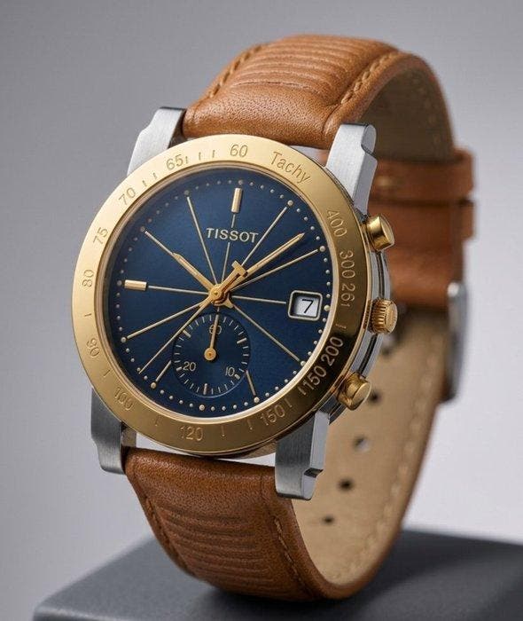 Tissot - L356 Chronograph Quartz - Full Original & NOS, Handtassen en Accessoires, Horloges | Heren