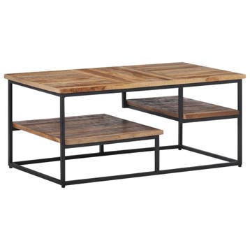 vidaXL Salontafel 90x50x39 cm massief gerecycled teakhout, Verzenden