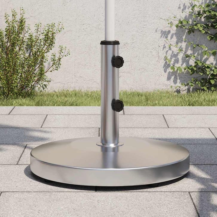 vidaXL Parasolvoet voor stokken van Ø32/38/48 mm 25 kg rond, Jardin & Terrasse, Parasols, Envoi