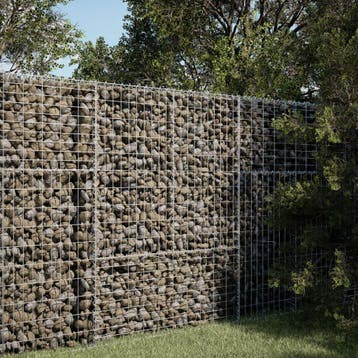 vidaXL Schanskorf 100x100x150 cm gegalvaniseerd ijzer, Verzenden, Nieuw