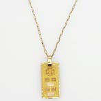 Collier avec pendentif - 18 carats Or jaune
