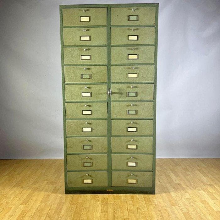 S.I.A.M. Torino - Armoire de classement - Métal - Blindé 20, Antiek en Kunst, Antiek | Wandborden en Tegels