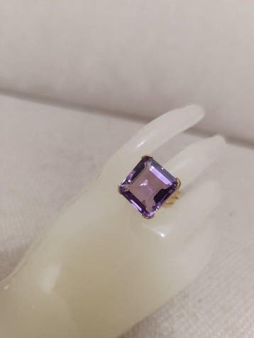 Zonder minimumprijs - Ring Zilver, Ametista Amethist, Nieuw
