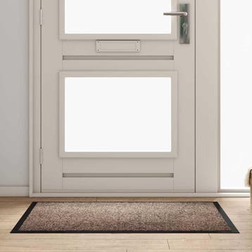 vidaXL Deurmat Beige 60 x 40 x 1.2 cm Teddy Stof, Verzenden, Nieuw