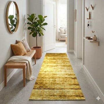 Geel Goud Gabbeh - Loper - 220 cm - 70 cm - ongebruikt en