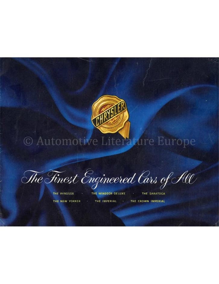 1953 CHRYSLER PROGRAMMA BROCHURE ENGELS (USA), Livres, Autos | Brochures & Magazines
