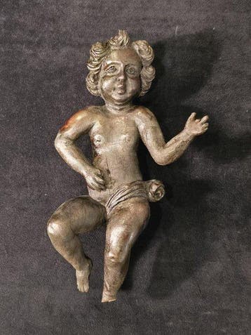 sculptuur, Antichissimo Cherubino Angelo XVII 1600 - 27.5 cm