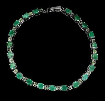 Sans prix de réserve - Bracelet de tennis Argent - 6.51ct., Handtassen en Accessoires, Antieke sieraden
