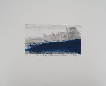Arnulf Rainer (1929) - Louvre en bleu
