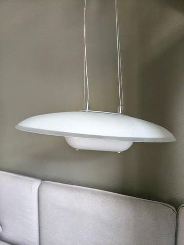 IKEA - Lampe - Verre, Métal - Lampe UFO vintage IKEA