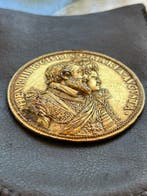 Frankrijk. Médaille en bronze doré Henri IV, Marie de
