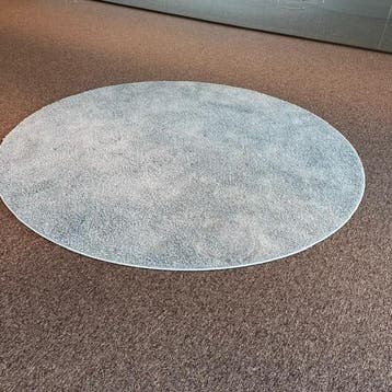 RUGX rond tapijt / vloerkleed 250 cm, licht grijs, Bureau