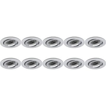 Pragmi Aerony Pro 10 Pack GU10 Inbouwspot - Kantelbaar LED T, Verzenden, Nieuw