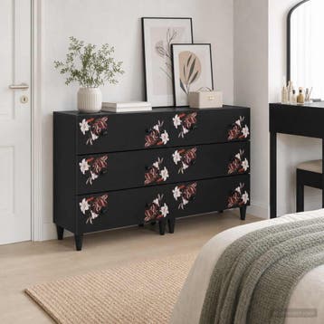 vidaXL Opbergkasten 2 st 120 x 33 x 75 cm Massief Mango Hout, Verzenden, Nieuw