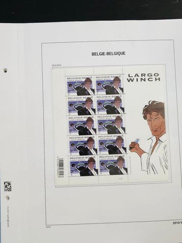 België 2010/2012 - Mooie partij vellen van 10 in Davobladen, Postzegels en Munten, Gestempeld
