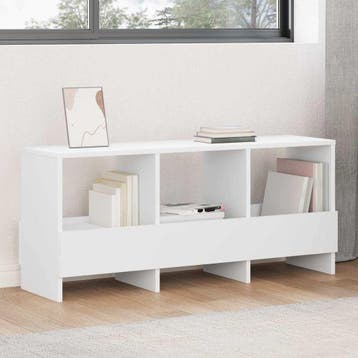 vidaXL Tijdschriftenrek Wit 102 x 30 x 45 cm, Verzenden, Nieuw