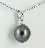 Sans prix de réserve - Pendentif - 18 carats Or blanc Perle, Bijoux, Sacs & Beauté